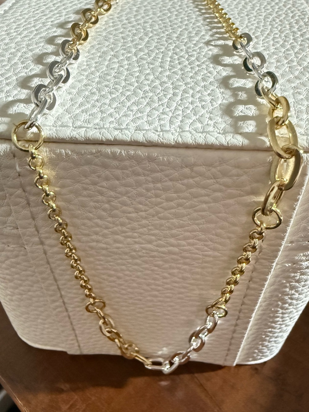 Two-Tone / Two-Face Gold and Silver Chain Necklace - NEW